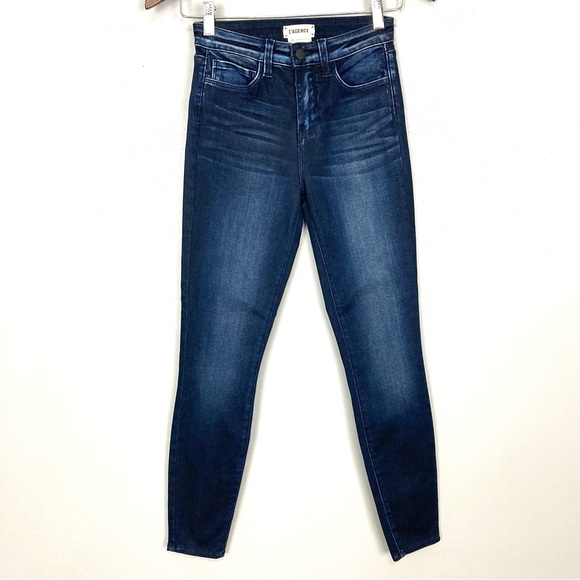 L’agence Margot High Rise Skinny Jeans Women’s Size 23 Marino Blue Stretch Denim - Picture 2 of 9